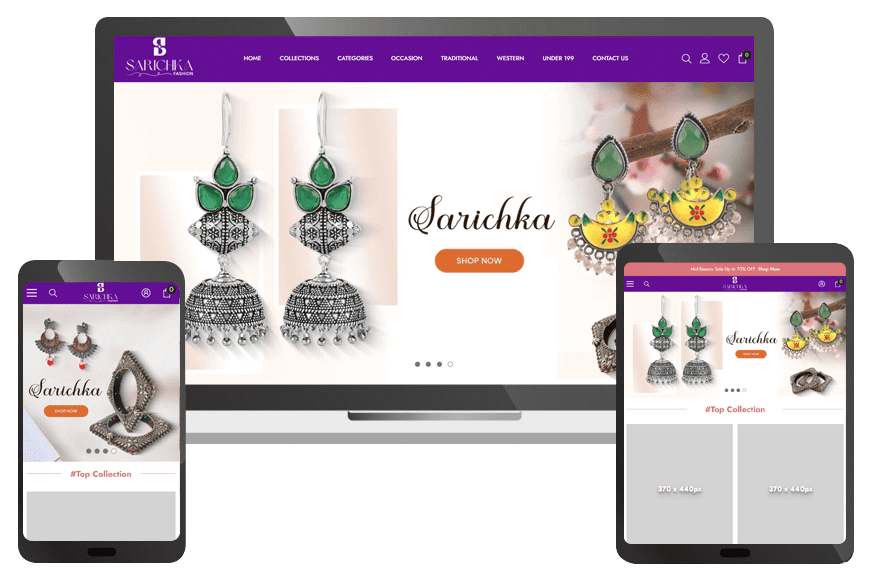 Sarichka - Designed By Softhunters -  Web Design And Development Company Jaipur