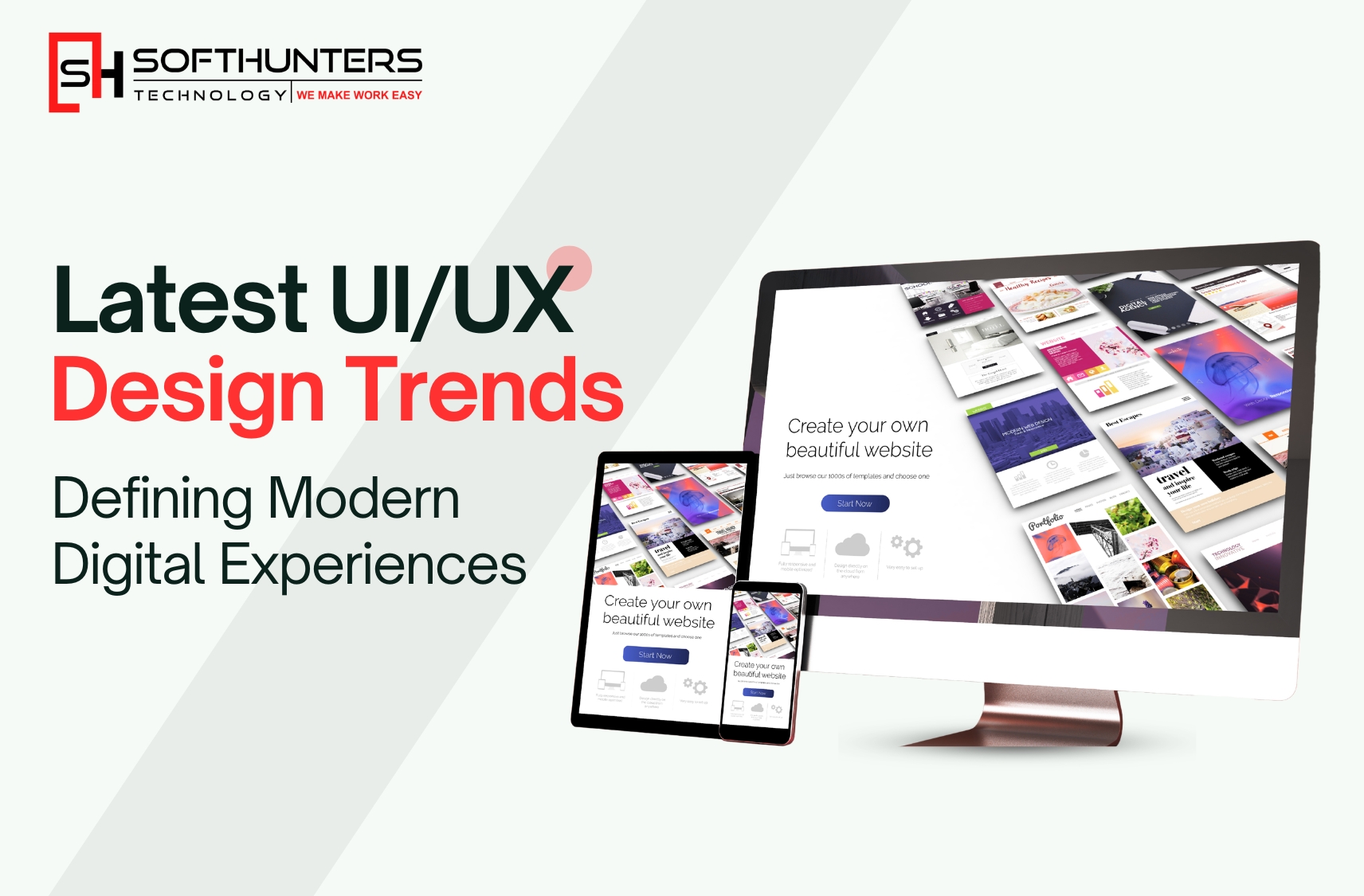 Softhunters Technology Pvt. Ltd. Latest UIUX Design Trends Defining Modern Digital Experiences