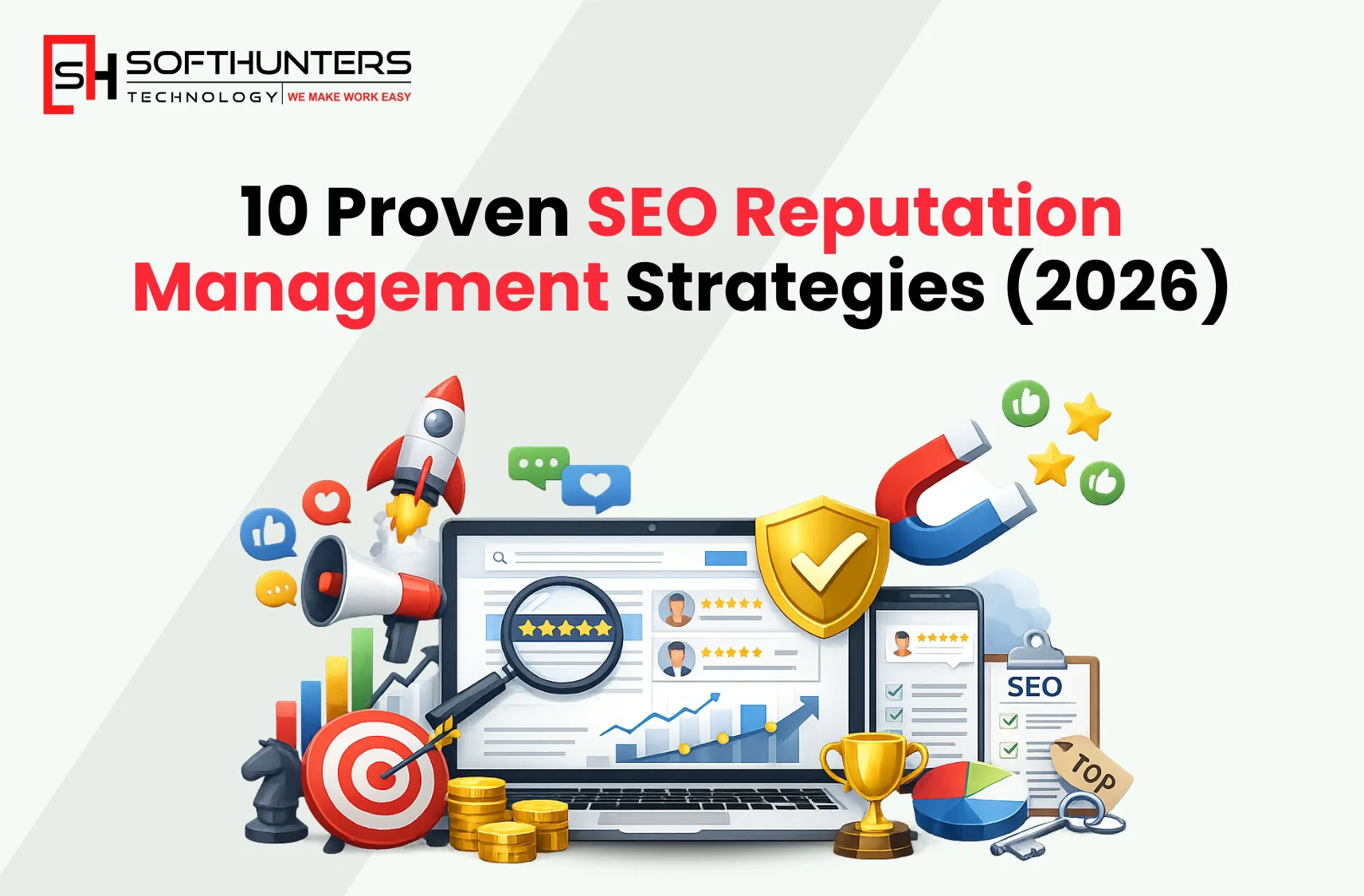 Softhunters Technology Pvt. Ltd. 10 Proven SEO Reputation Management Strategies (2026)
