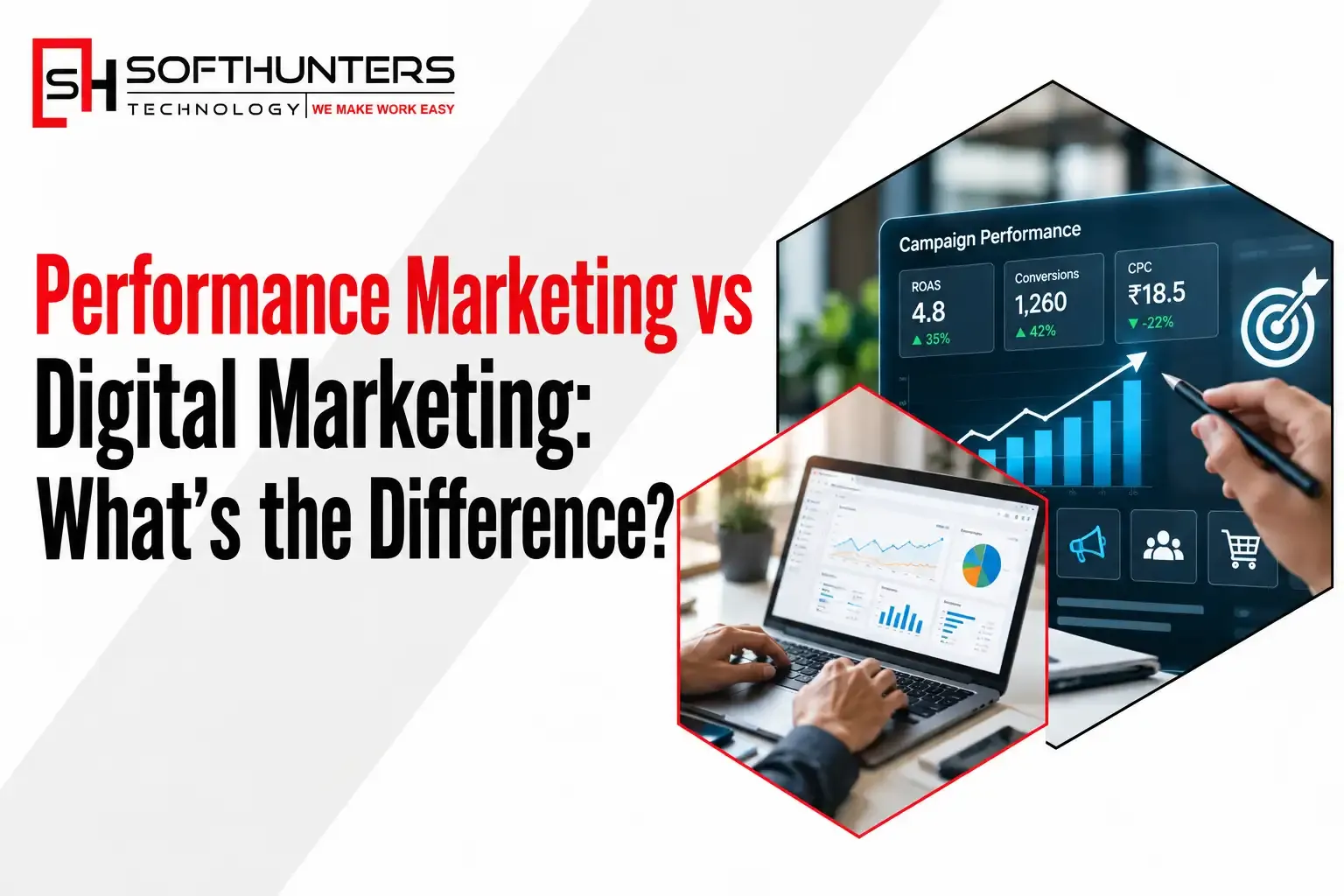 Home 110 Performance Marketing vs Digital Marketing Whats the Difference (Ai Gen. Image)